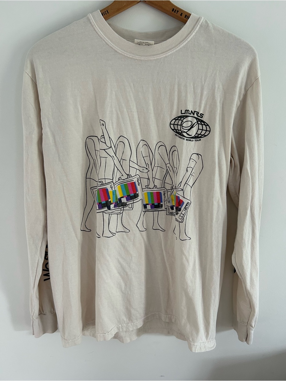 The Lumineers Automatic World Tour Long Sleeve Shirt Mens Large